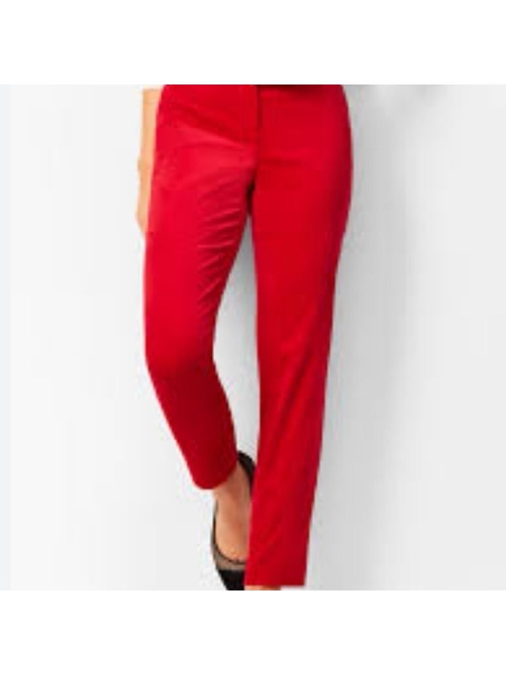 TALBOTS Hampshire ankle career trouser pants. Cranberry color. EUC